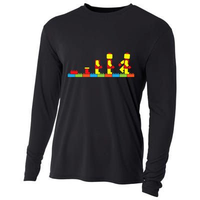 Bricks Evolution Master Builder Building Blocks Cooling Performance Long Sleeve Crew