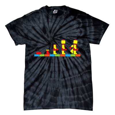 Bricks Evolution Master Builder Building Blocks Tie-Dye T-Shirt