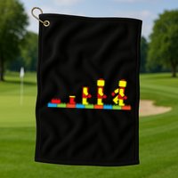 Bricks Evolution Master Builder Building Blocks Golf Towel