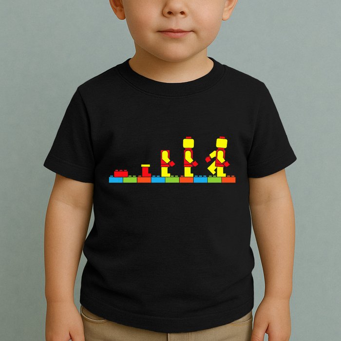 Bricks Evolution Master Builder Building Blocks Toddler T-Shirt