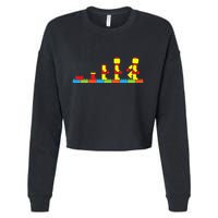 Bricks Evolution Master Builder Building Blocks Cropped Pullover Crew