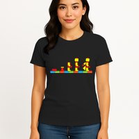 Bricks Evolution Master Builder Building Blocks Womens T-Shirt