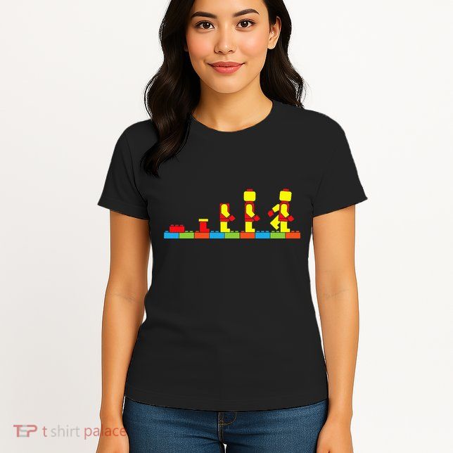 Bricks Evolution Master Builder Building Blocks Womens T-Shirt