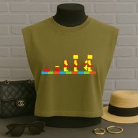 Bricks Evolution Master Builder Building Blocks Garment-Dyed Women's Muscle Tee
