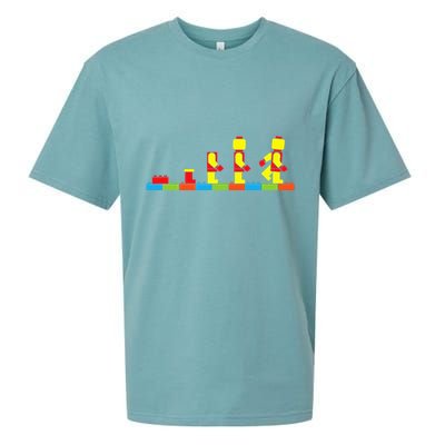 Bricks Evolution Master Builder Building Blocks Sueded Cloud Jersey T-Shirt