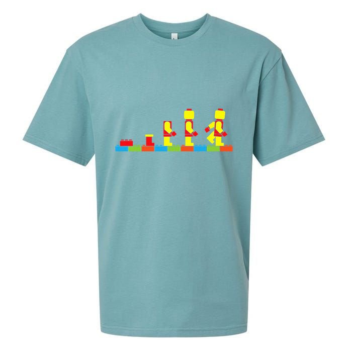 Bricks Evolution Master Builder Building Blocks Sueded Cloud Jersey T-Shirt