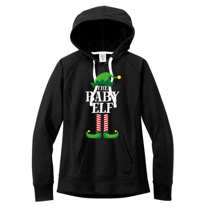 Baby Elf Matching Family Group Christmas Party Women's Fleece Hoodie