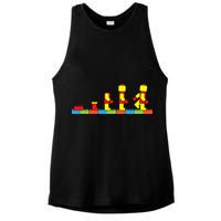 Bricks Evolution Master Builder Building Blocks Ladies PosiCharge Tri-Blend Wicking Tank