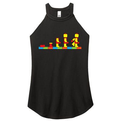 Bricks Evolution Master Builder Building Blocks Women's Perfect Tri Rocker Tank