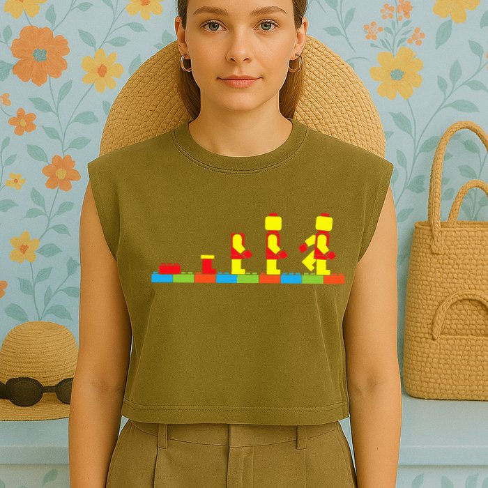 Bricks Evolution Master Builder Building Blocks Garment-Dyed Women's Muscle Tee
