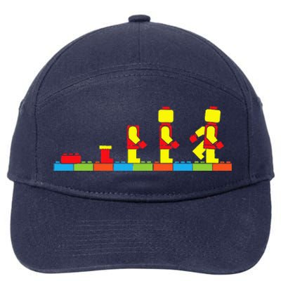 Bricks Evolution Master Builder Building Blocks 7-Panel Snapback Hat