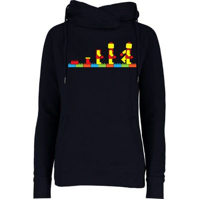 Bricks Evolution Master Builder Building Blocks Womens Funnel Neck Pullover Hood