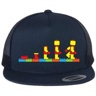 Bricks Evolution Master Builder Building Blocks Flat Bill Trucker Hat