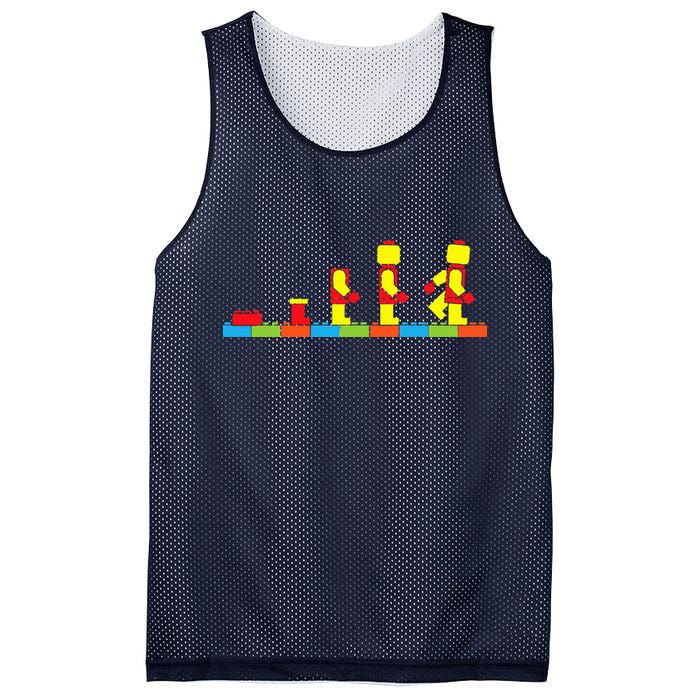 Bricks Evolution Master Builder Building Blocks Mesh Reversible Basketball Jersey Tank