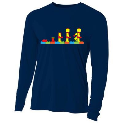 Bricks Evolution Master Builder Building Blocks Cooling Performance Long Sleeve Crew