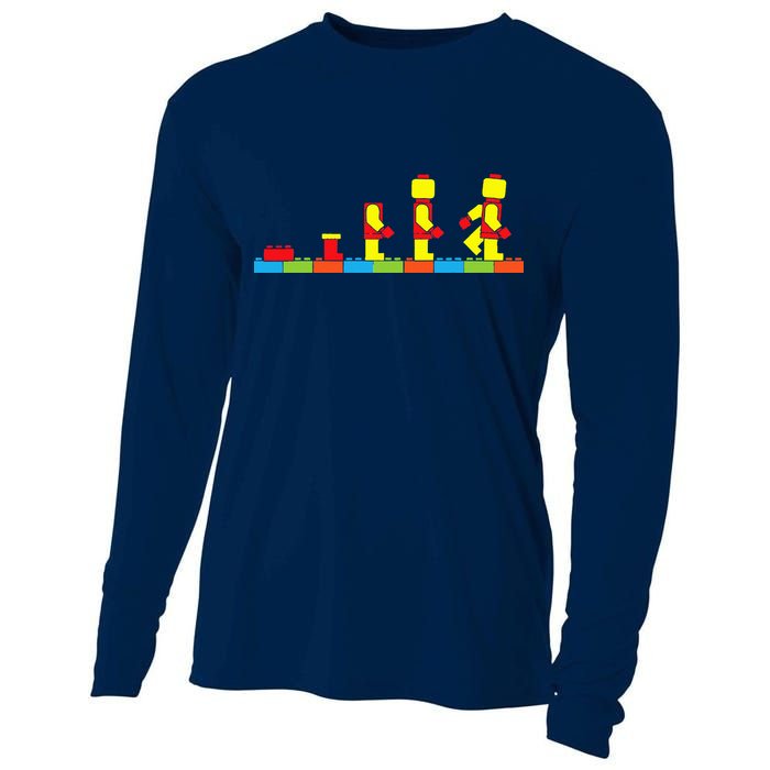 Bricks Evolution Master Builder Building Blocks Cooling Performance Long Sleeve Crew