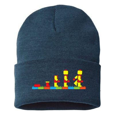 Bricks Evolution Master Builder Building Blocks Sustainable Knit Beanie