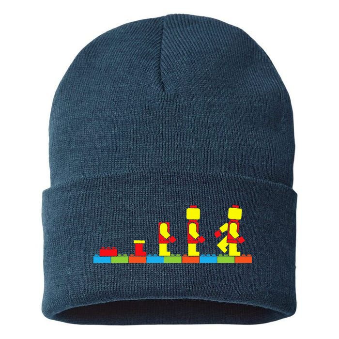 Bricks Evolution Master Builder Building Blocks Sustainable Knit Beanie