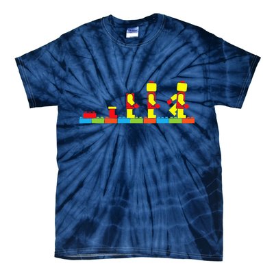 Bricks Evolution Master Builder Building Blocks Tie-Dye T-Shirt