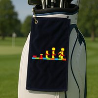 Bricks Evolution Master Builder Building Blocks Golf Towel