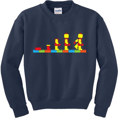 Bricks Evolution Master Builder Building Blocks Kids Sweatshirt