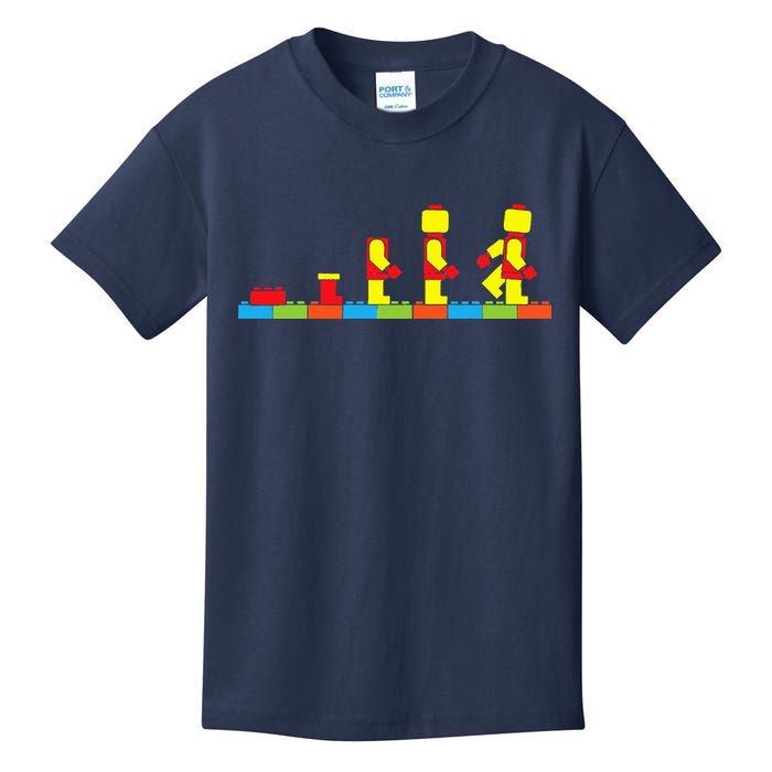 Bricks Evolution Master Builder Building Blocks Kids T-Shirt