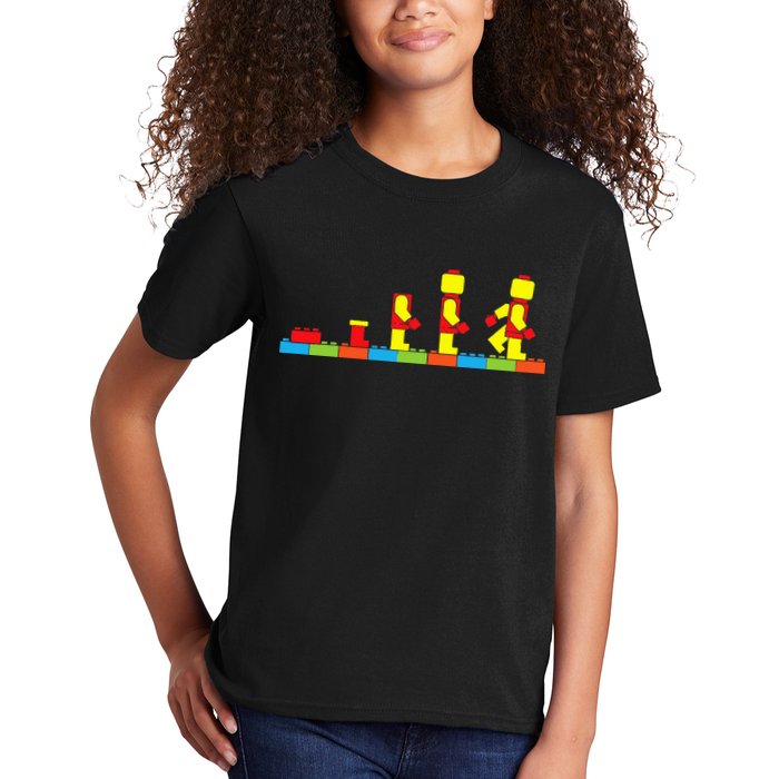 Bricks Evolution Master Builder Building Blocks Kids T-Shirt