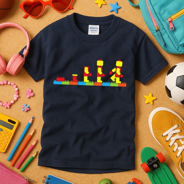 Bricks Evolution Master Builder Building Blocks Kids T-Shirt