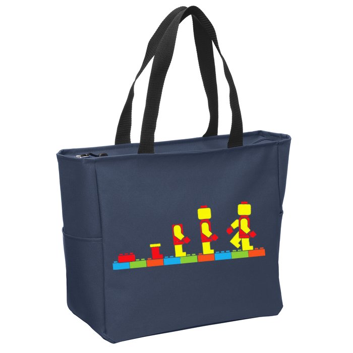 Bricks Evolution Master Builder Building Blocks Zip Tote Bag