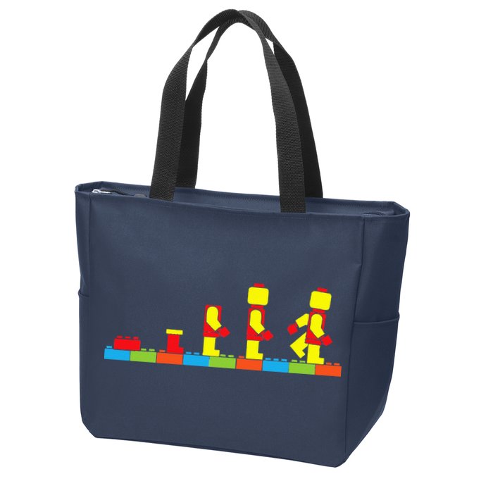 Bricks Evolution Master Builder Building Blocks Zip Tote Bag