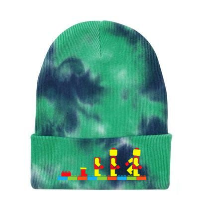 Bricks Evolution Master Builder Building Blocks Tie Dye 12in Knit Beanie