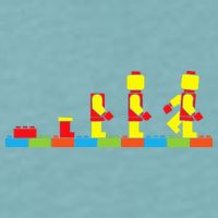 Bricks Evolution Master Builder Building Blocks Sueded Cloud Jersey T-Shirt