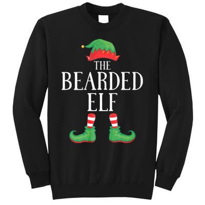 Bearded Elf Matching Group Xmas Funny Family Christmas Sweatshirt