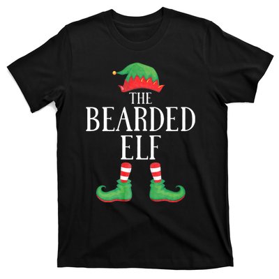 Bearded Elf Matching Group Xmas Funny Family Christmas T-Shirt