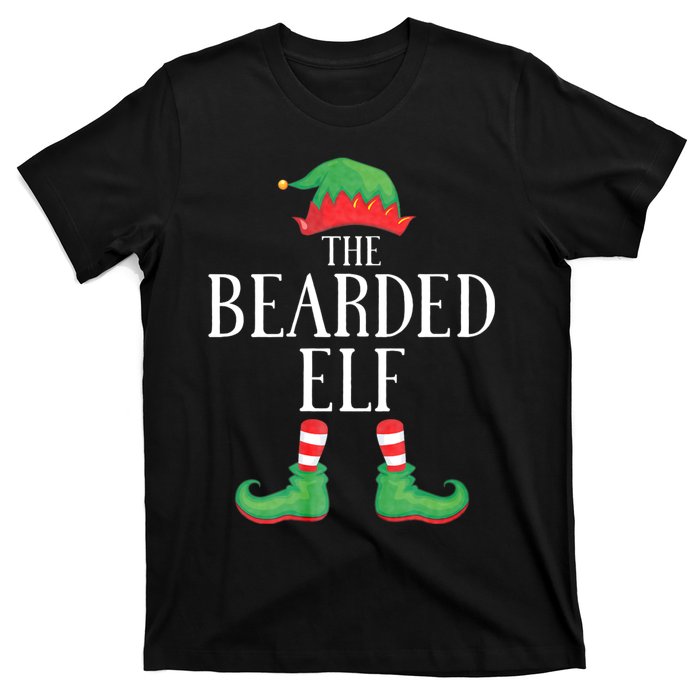 Bearded Elf Matching Group Xmas Funny Family Christmas T-Shirt