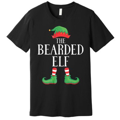 Bearded Elf Matching Group Xmas Funny Family Christmas Premium T-Shirt