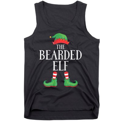 Bearded Elf Matching Group Xmas Funny Family Christmas Tank Top