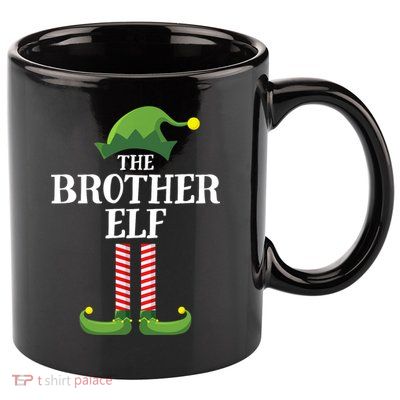 Brother Elf Matching Family Group Christmas Party 11oz C Handle Ceramic Mug