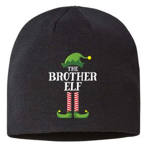 Brother Elf Matching Family Group Christmas Party Sustainable Beanie