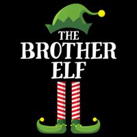 Brother Elf Matching Family Group Christmas Party 16 in Basic Backpack