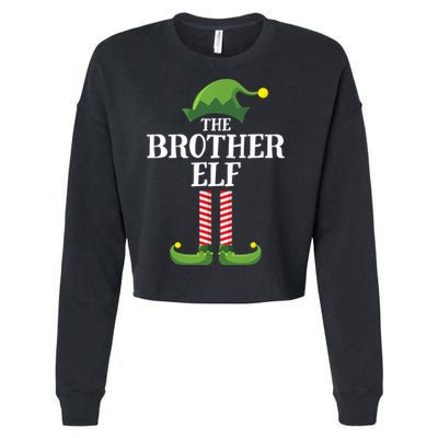 Brother Elf Matching Family Group Christmas Party Cropped Pullover Crew