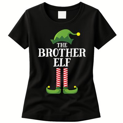 Brother Elf Matching Family Group Christmas Party Womens T-Shirt