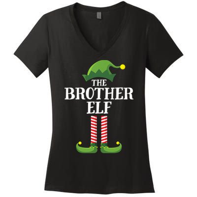 Brother Elf Matching Family Group Christmas Party Women's V-Neck T-Shirt