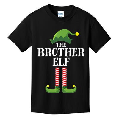 Brother Elf Matching Family Group Christmas Party Kids T-Shirt