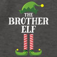 Brother Elf Matching Family Group Christmas Party Vector Backpack