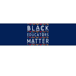 Black Educators Matter Black History Pride African-American Bumper Sticker