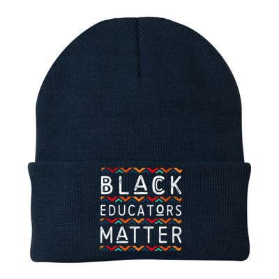 Black Educators Matter Black History Pride African-American Knit Cap Winter Beanie