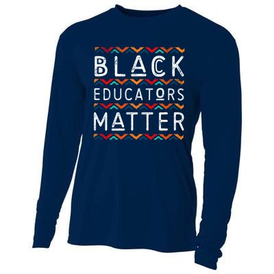 Black Educators Matter Black History Pride African-American Cooling Performance Long Sleeve Crew