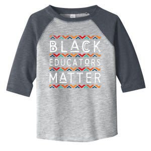 Black Educators Matter Black History Pride African-American Toddler Fine Jersey T-Shirt