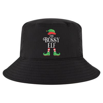 Bossy Elf Matching Group Xmas Funny Family Christmas Cool Comfort Performance Bucket Hat